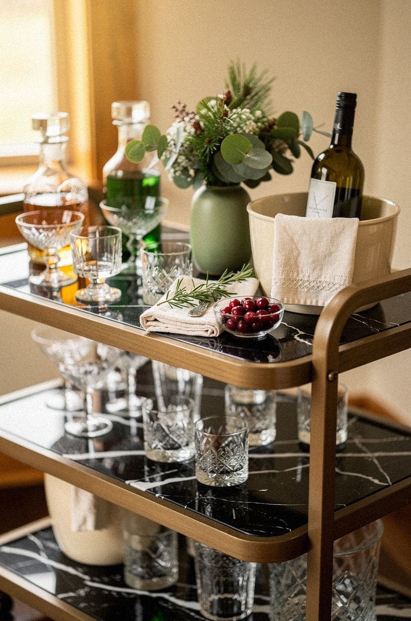 Build a Winter Bar Cart