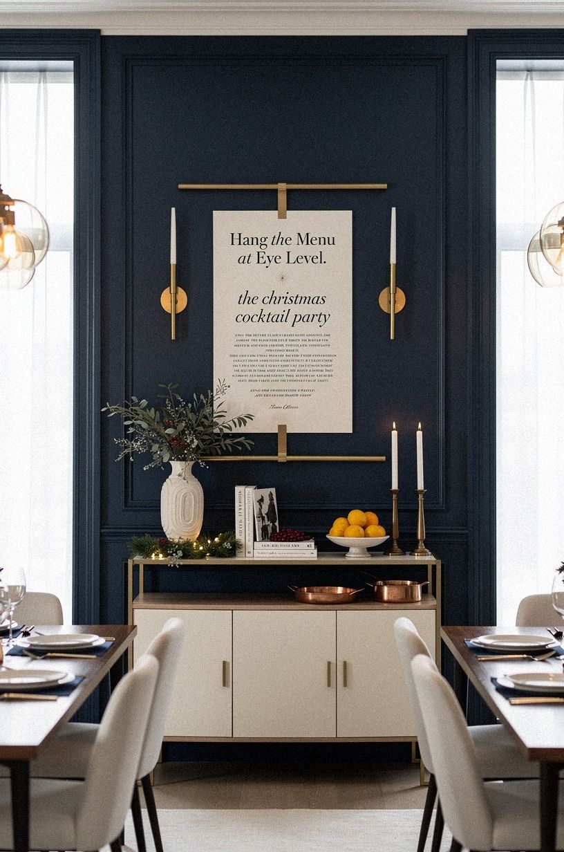 Hang the Menu at Eye Level