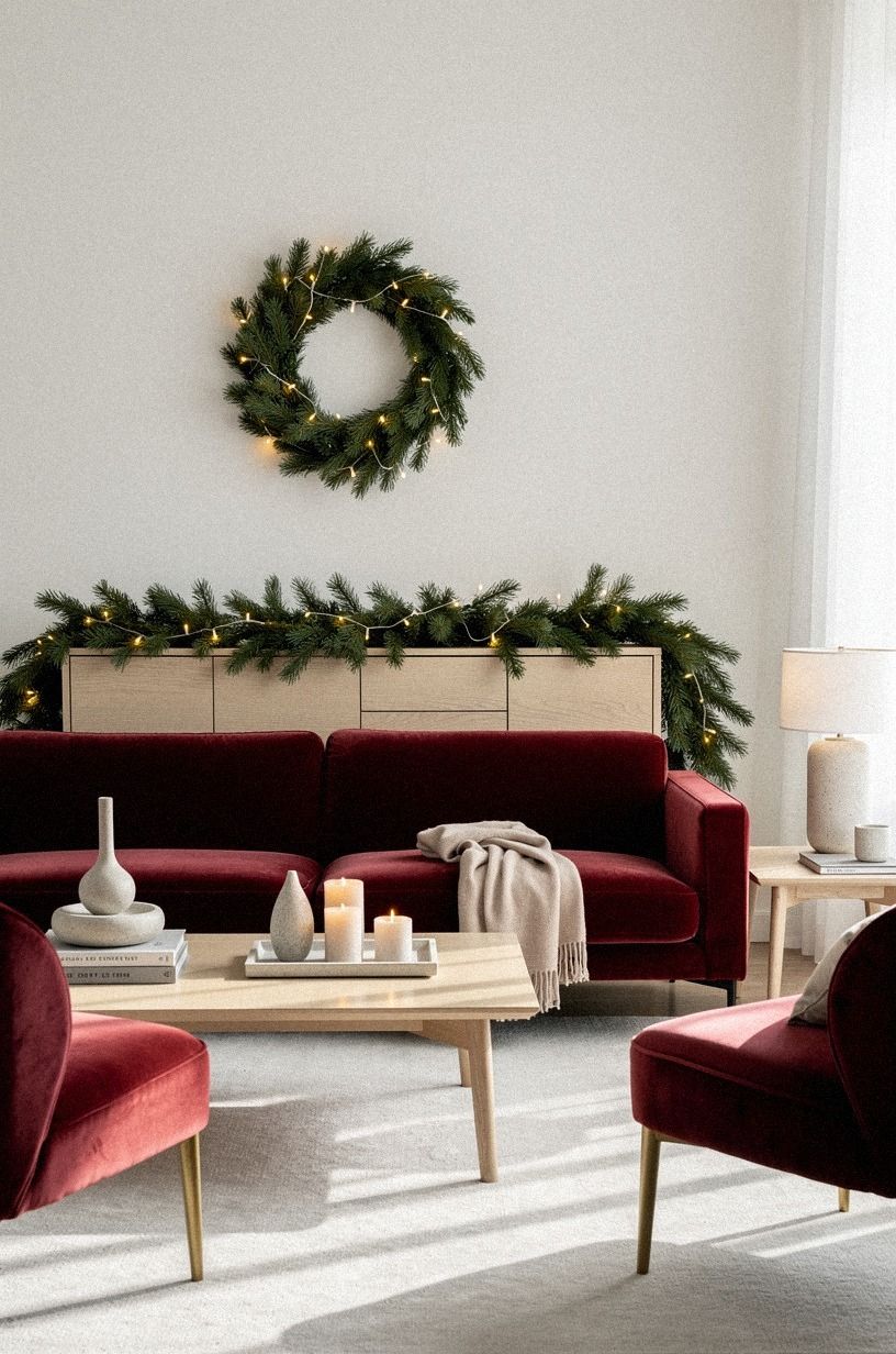 Mix Matte Red With Soft Linen