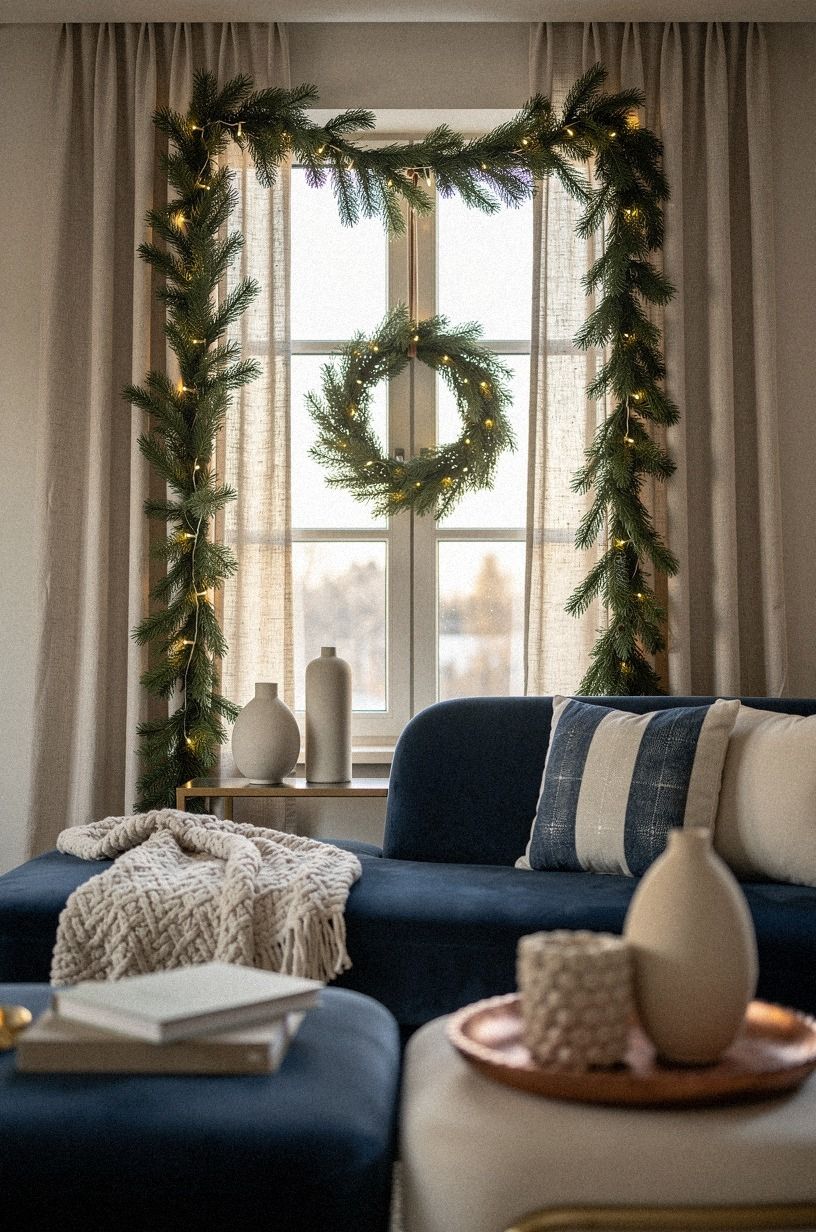 Frame the Window With Linen Instead of More Decor
