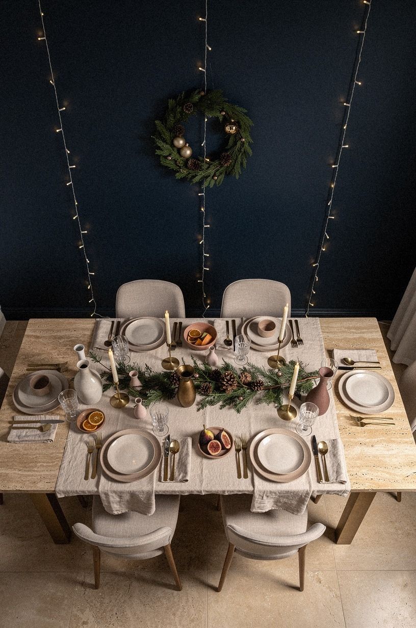 Benjamin Moore Hale Navy Frames the Table