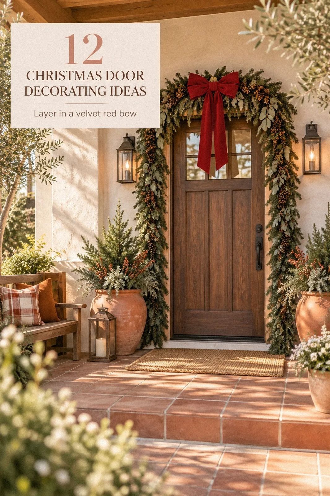 Easy Christmas Door Decorating Ideas That Wow Guests Before They Knock