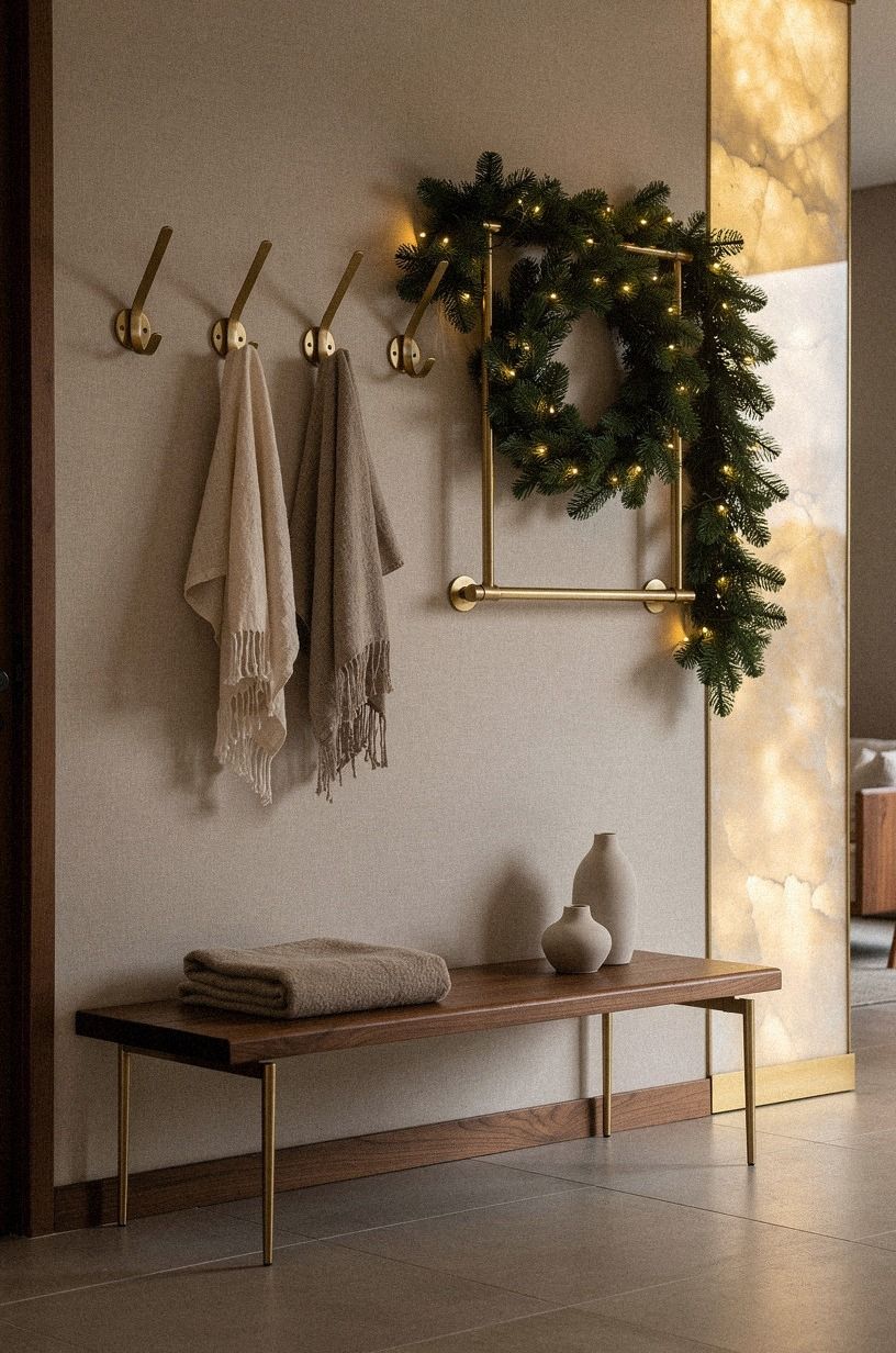 Four Brass Hooks Versus One Long Rail