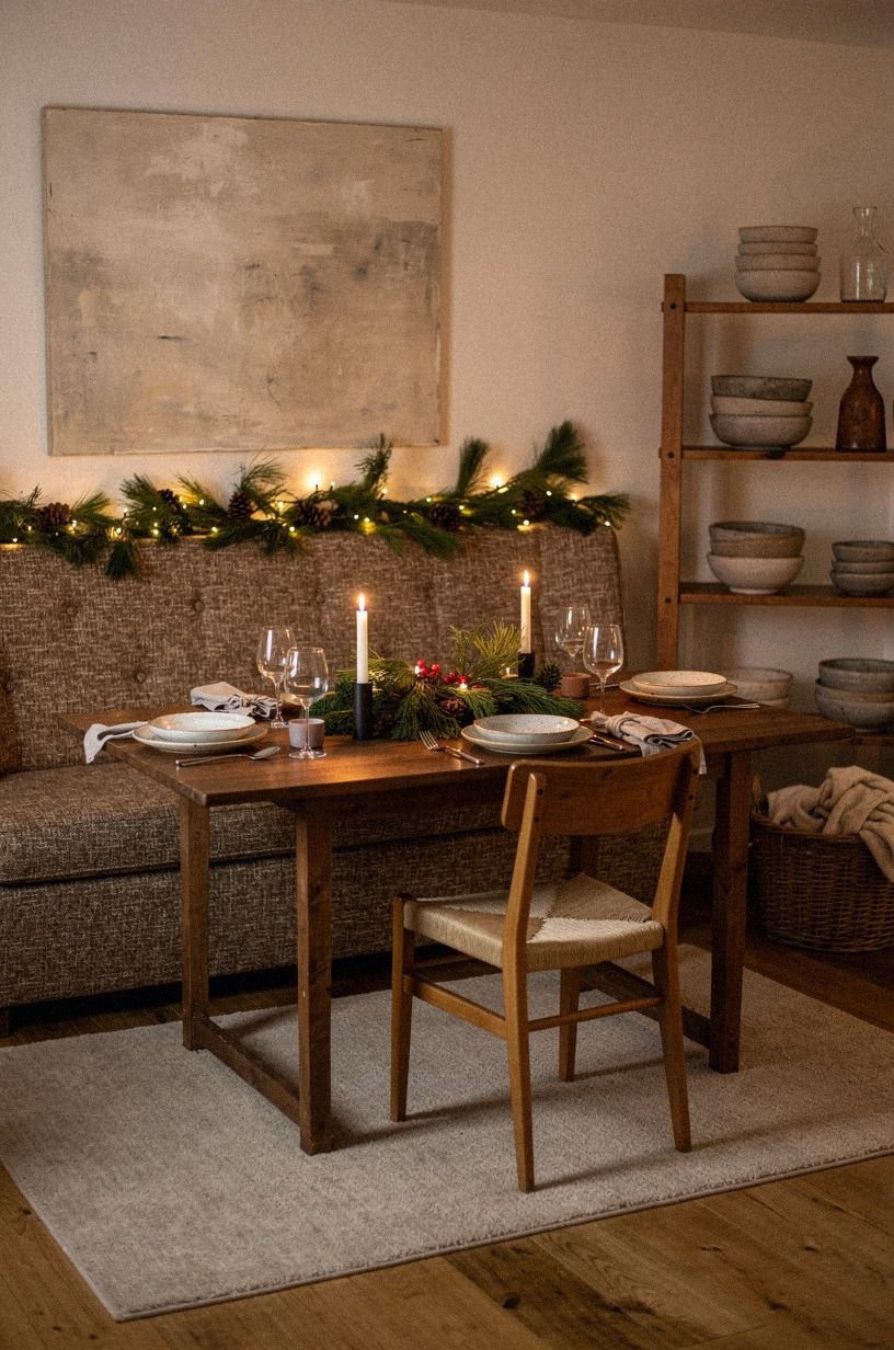 Make the Seating Comfortable for a Long Christmas Eve Dinner