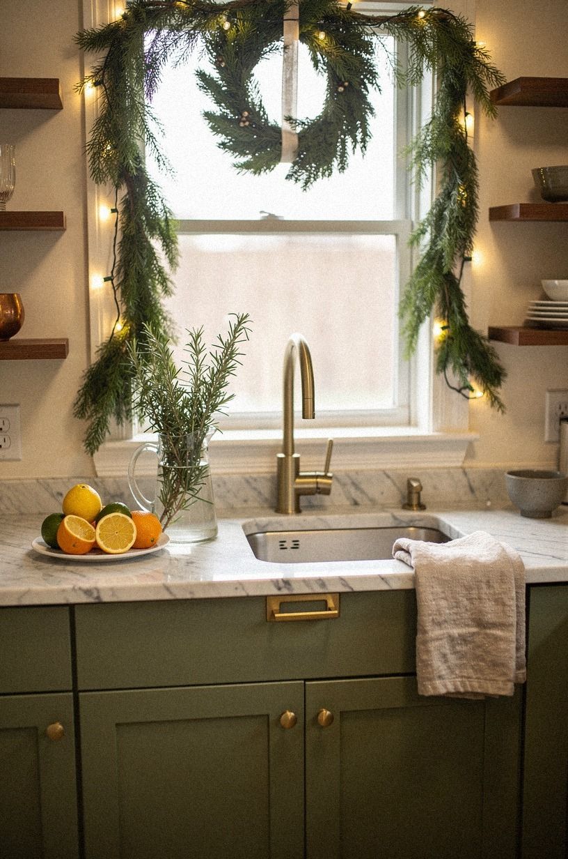 Rosemary and Citrus at the Sink