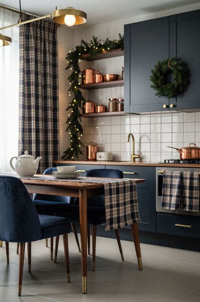 Why Plaid Linen Works Better Than a Santa Sign