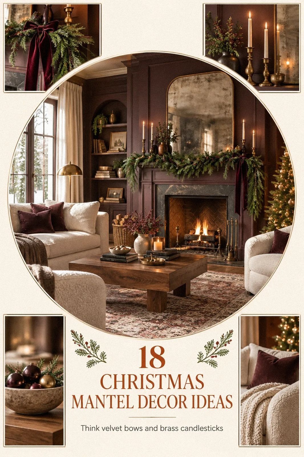 18 Christmas Mantel Decor Ideas That Look Straight Out of a Catalog