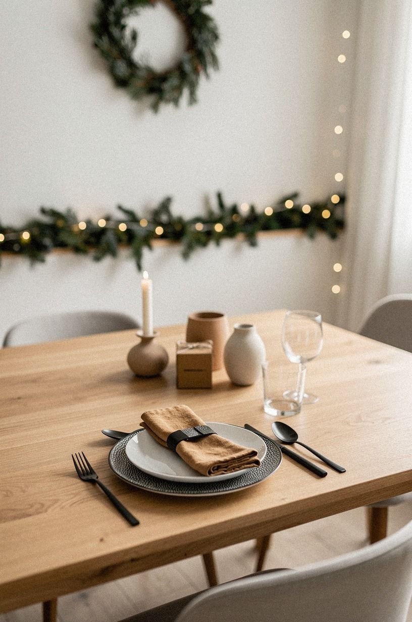 Paint the Backdrop Before Styling the Holiday Place Setting