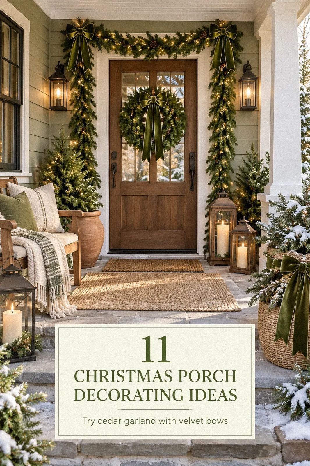 11 Christmas Porch Decorating Ideas for a Welcoming Entry That Guests Notice First