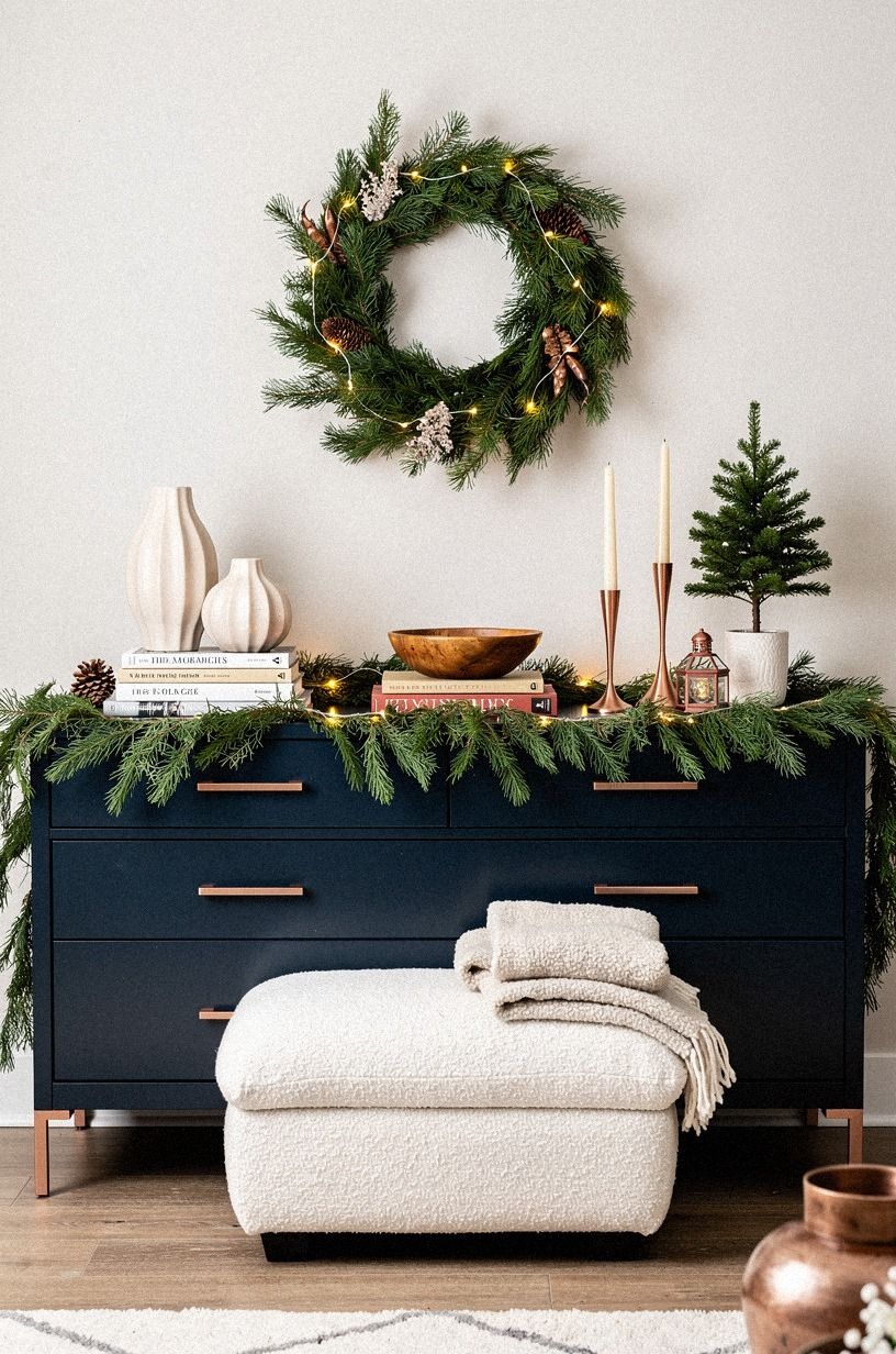 Books Beneath the Holiday Objects
