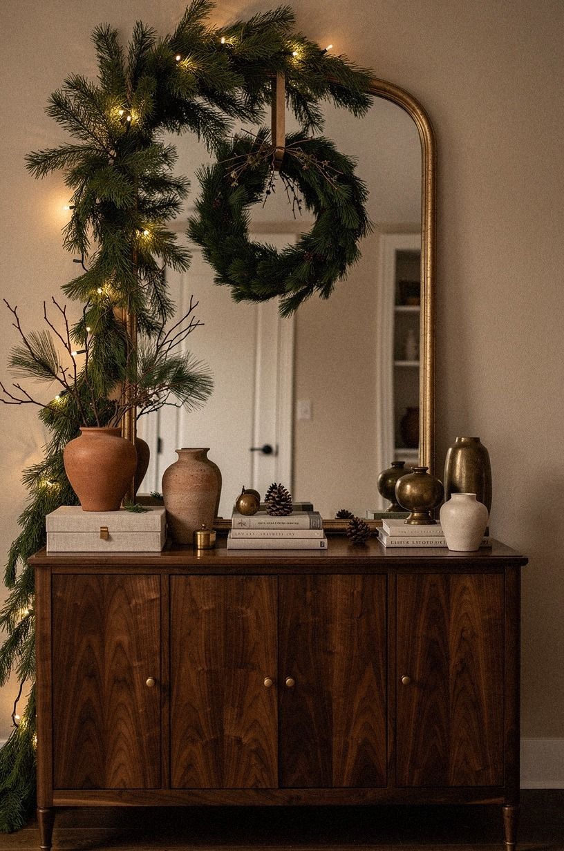 Frame the Mirror With an Asymmetrical Vignette