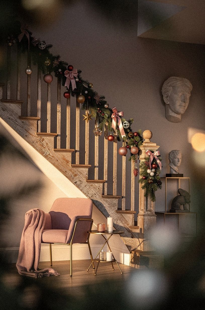 Can You Layer Banister Christmas Decorations Safely?