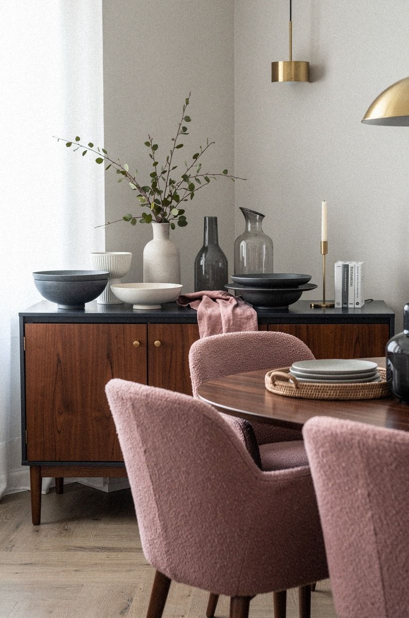 Build a serving station with the HEMNES sideboard