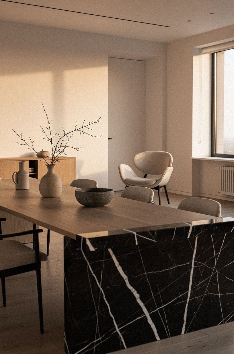 Finish with one sculptural chair