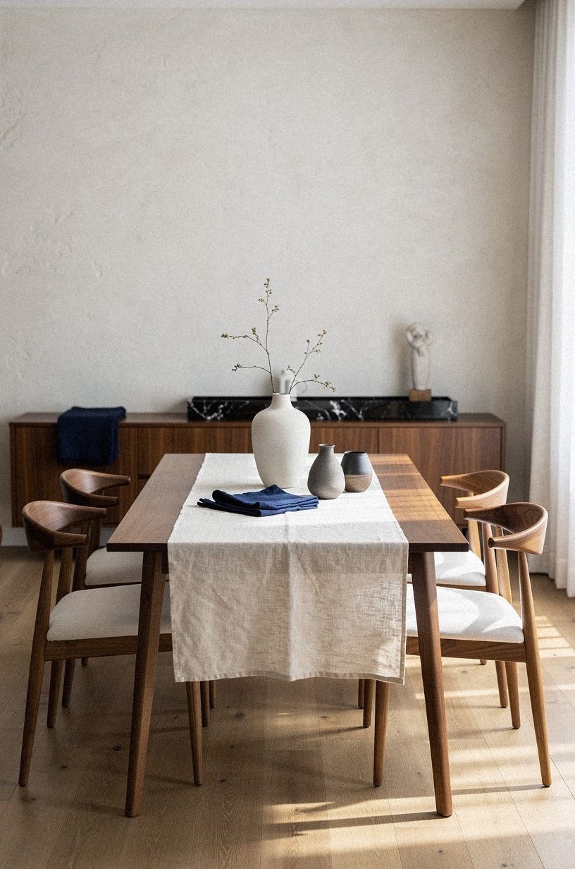 Layer Belgian flax linen over bare wood