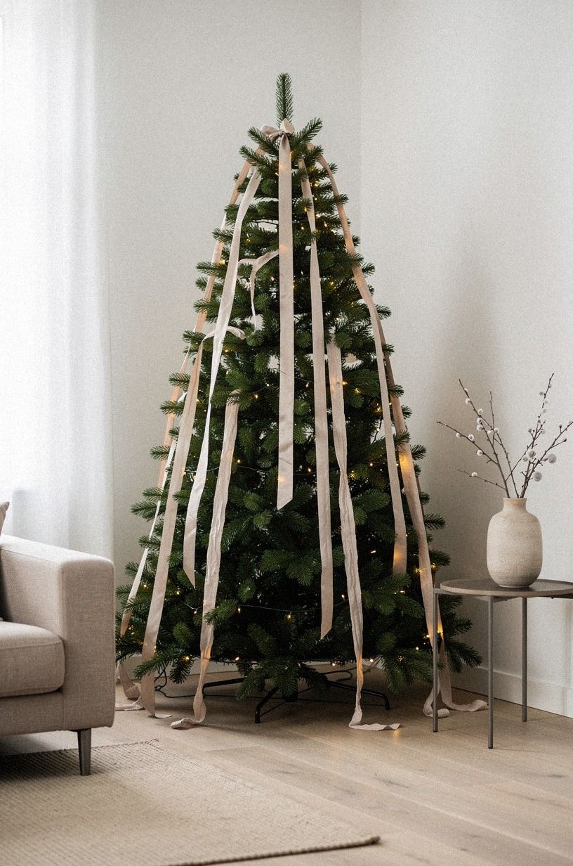 Choose Ribbon Over Garland for a Softer Designer Look