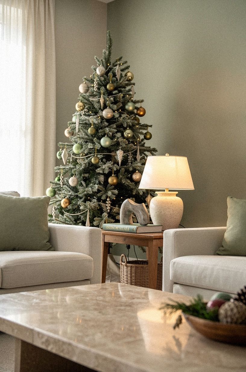 Frame the Tree With a Quiet Backdrop