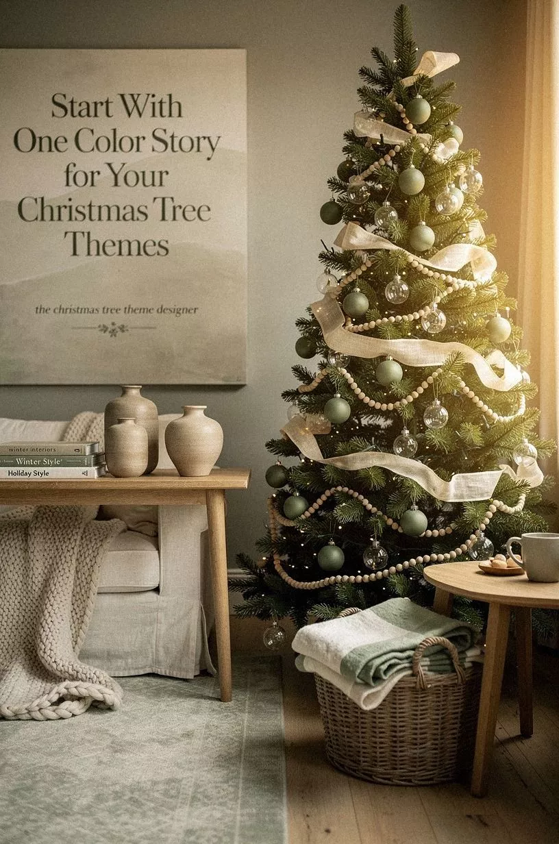 Start With One Color Story for Your Christmas Tree Themes