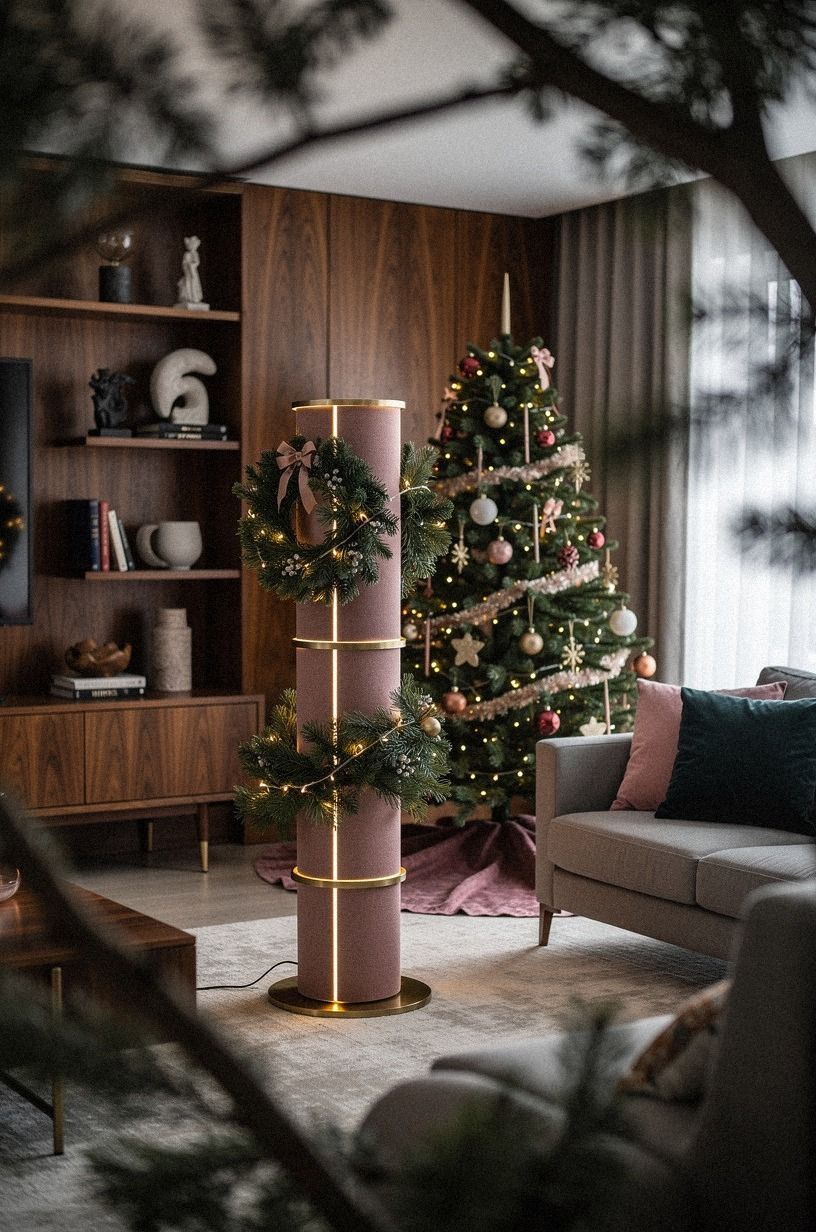 Frame the branches with the Three-Height Light Stack