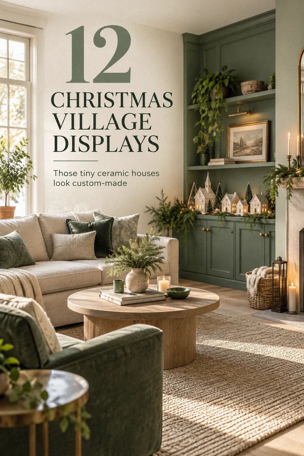 Effortless Christmas Village Layouts for a Coffee Table or Console