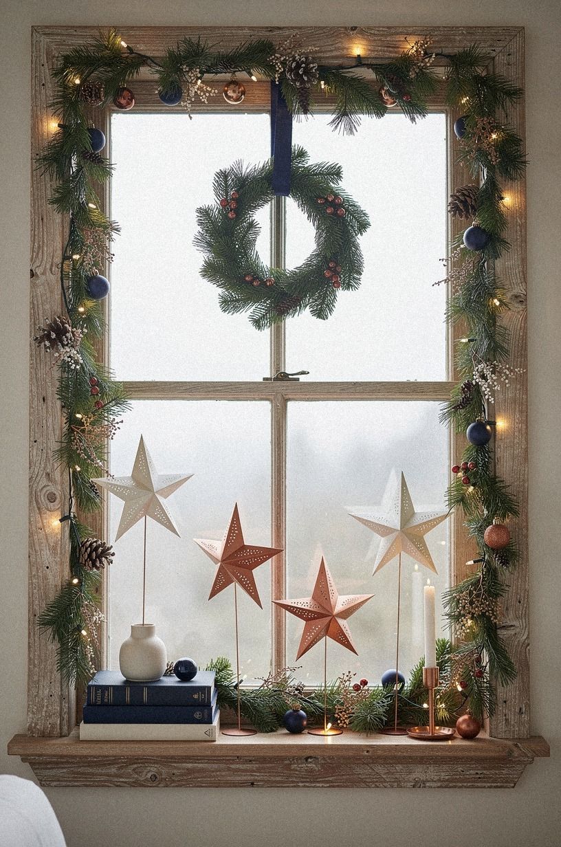Float Paper Stars Above the Sill