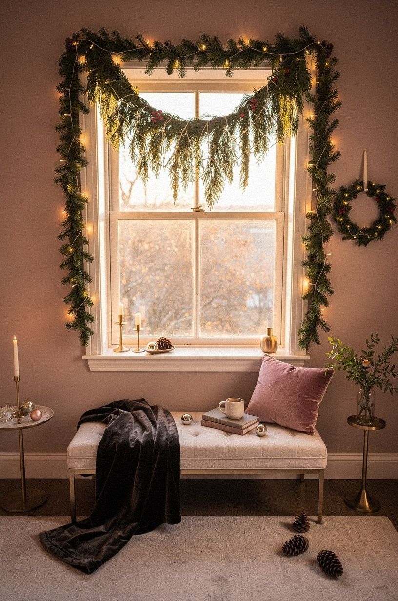 Hang a Cedar Swag Instead of a Full Wreath