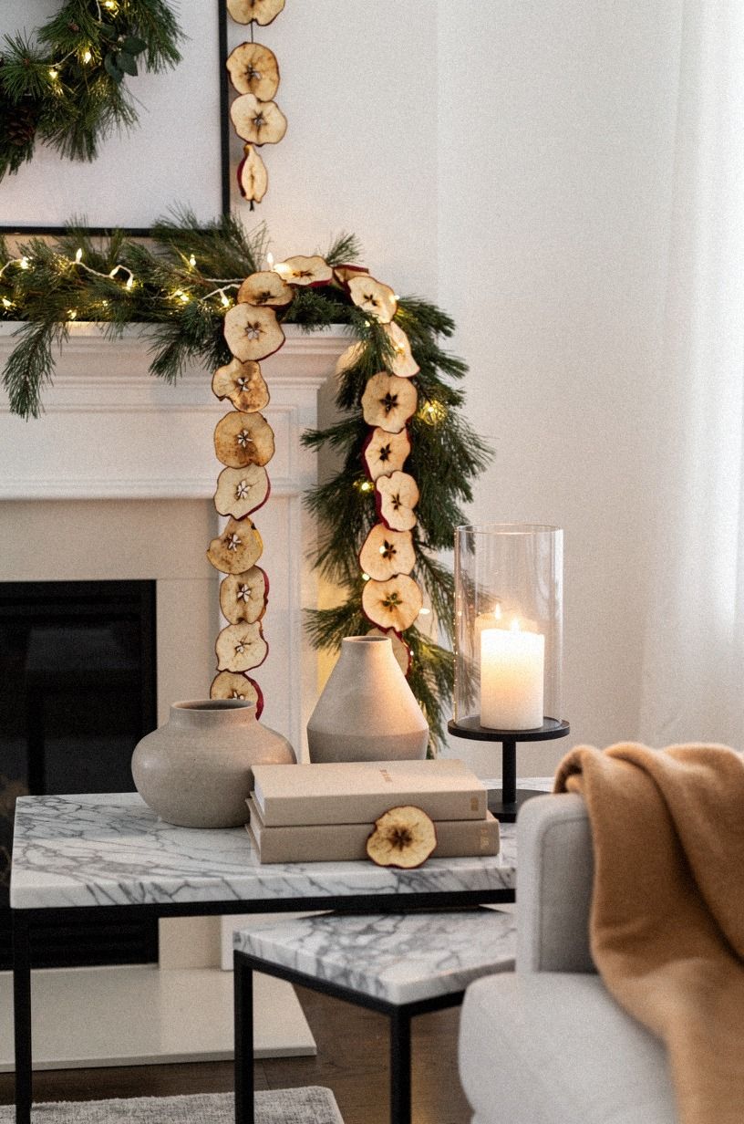 Choose dried apples over shiny ornaments