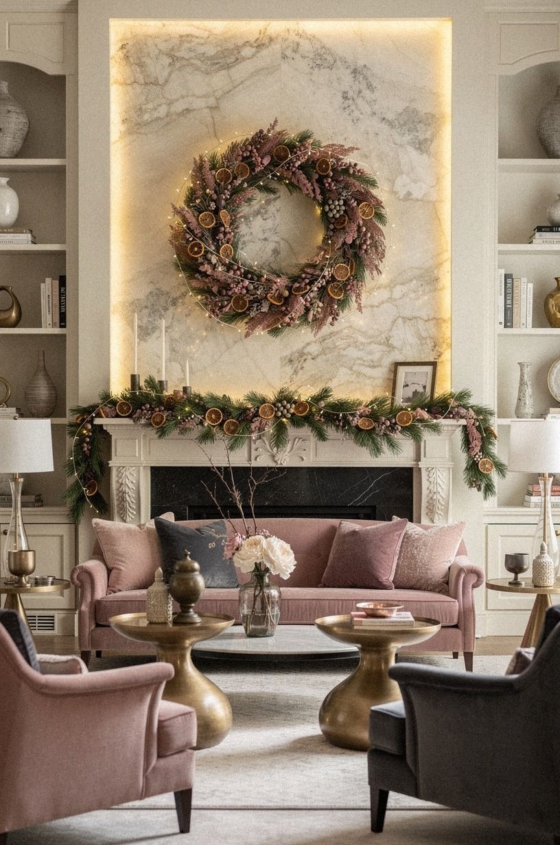 Swap fir branches for dried orange slices