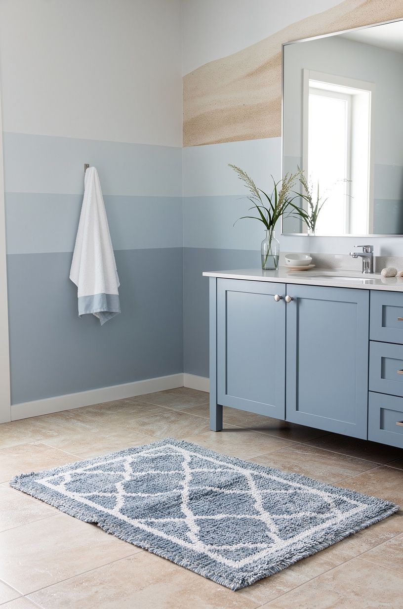 Anchor the room with a soft runner