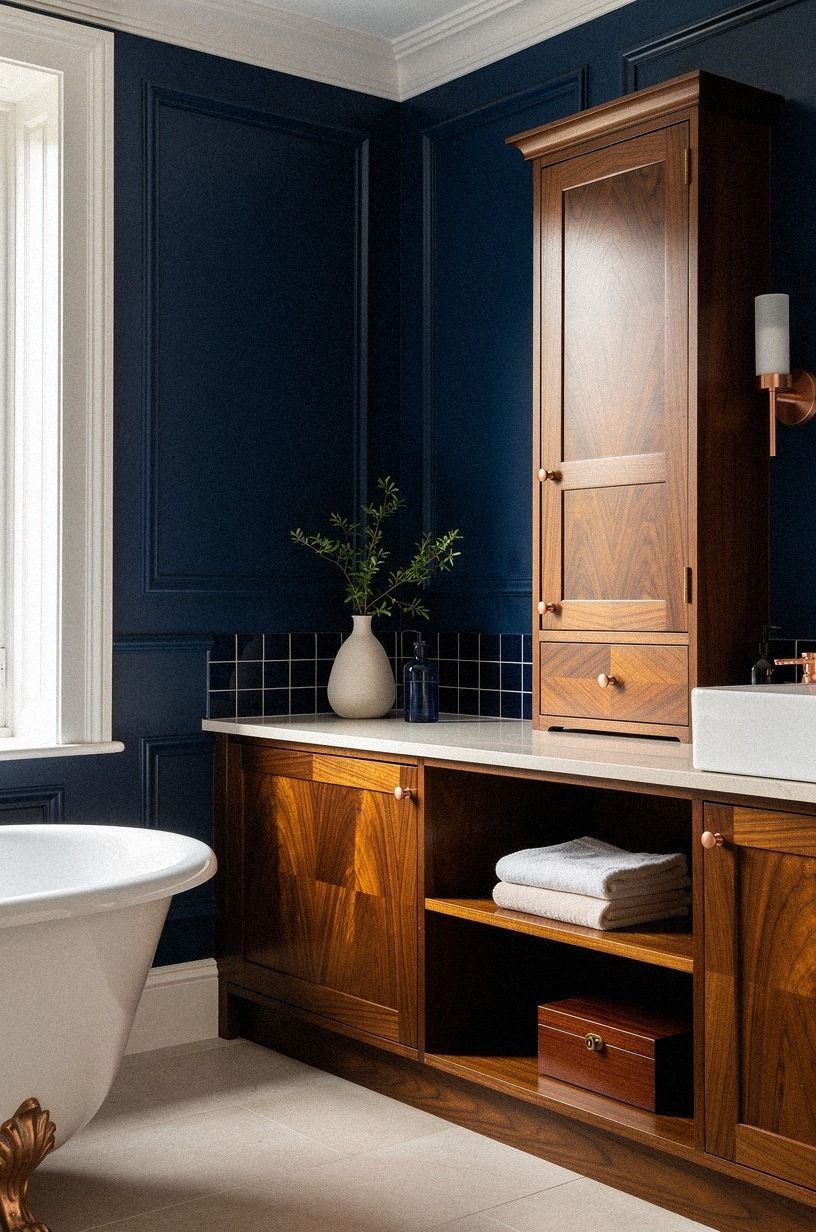 Keep a Warm White Base Over Nautical Blue
