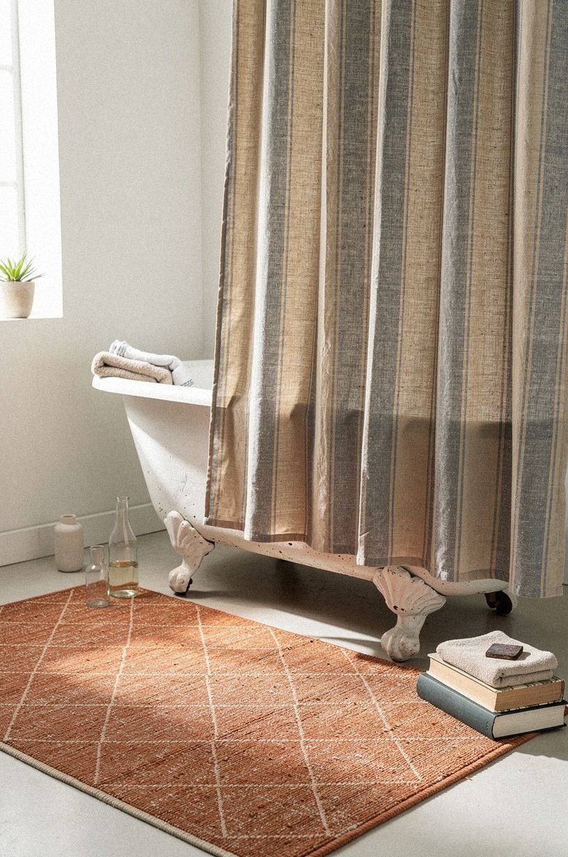 Mix Coastal Stripes With Earthy Geometry