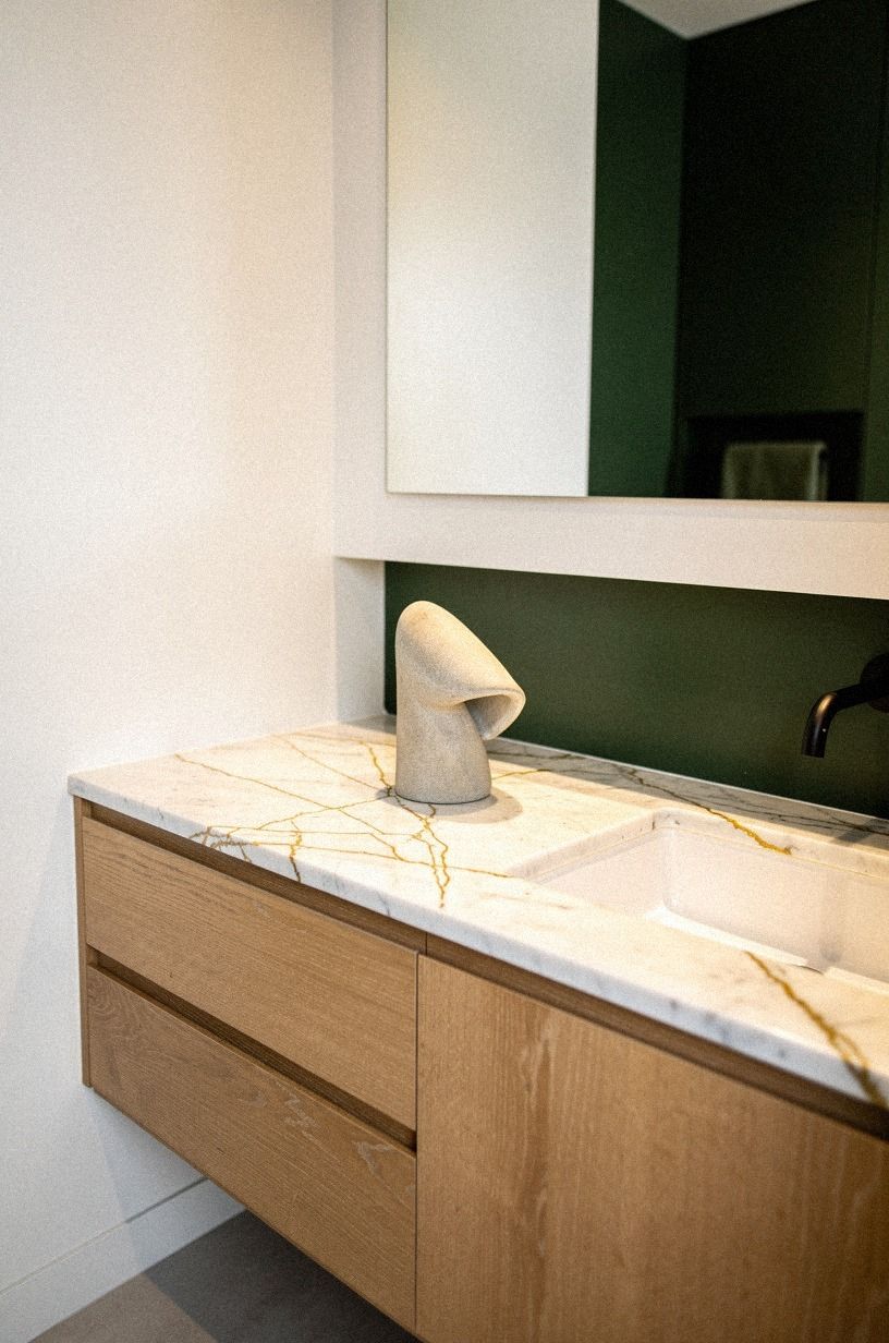 Style the Vanity With One Sculptural Object