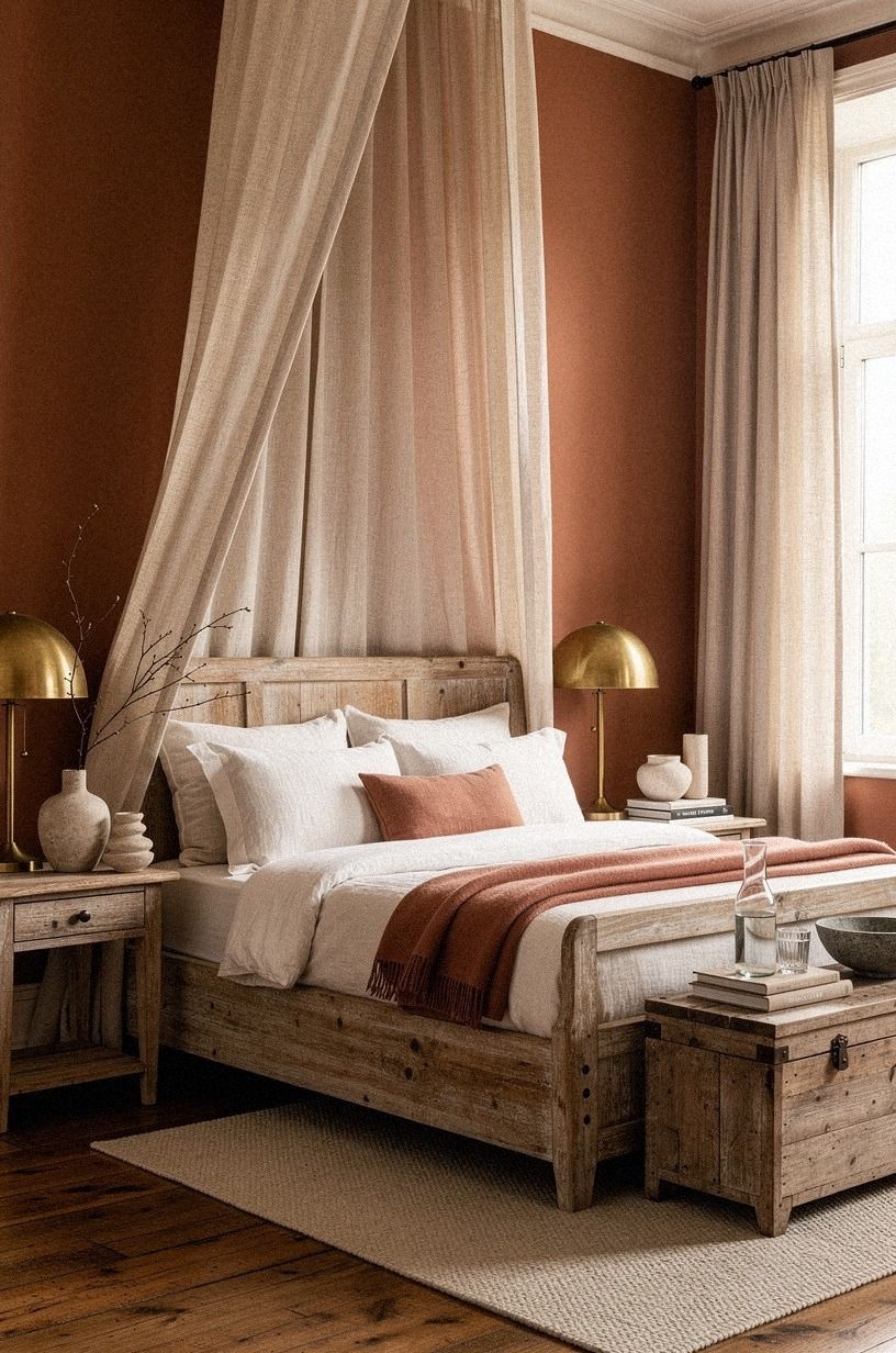 Could a fabric canopy make the room feel softer?