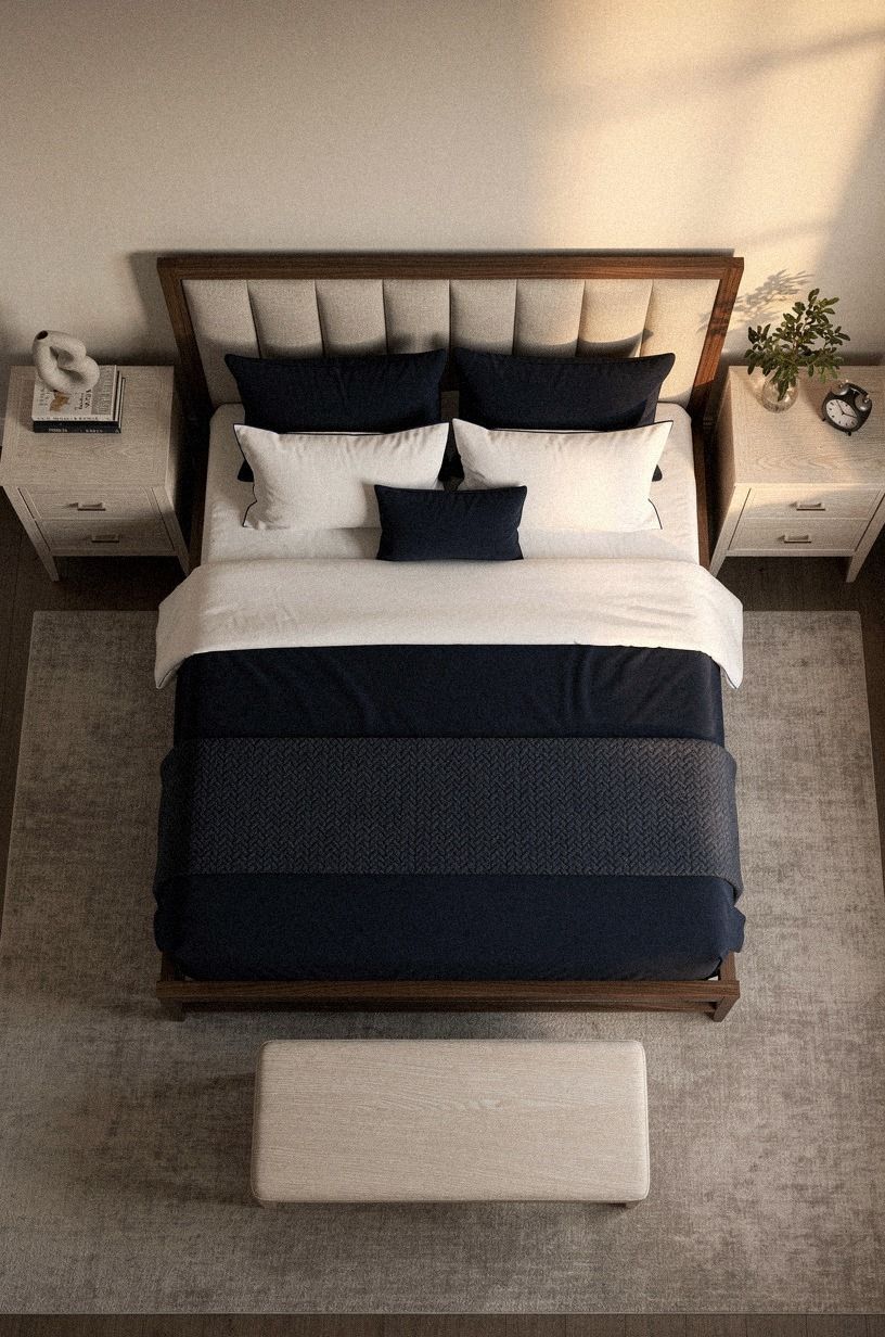 The padded headboard