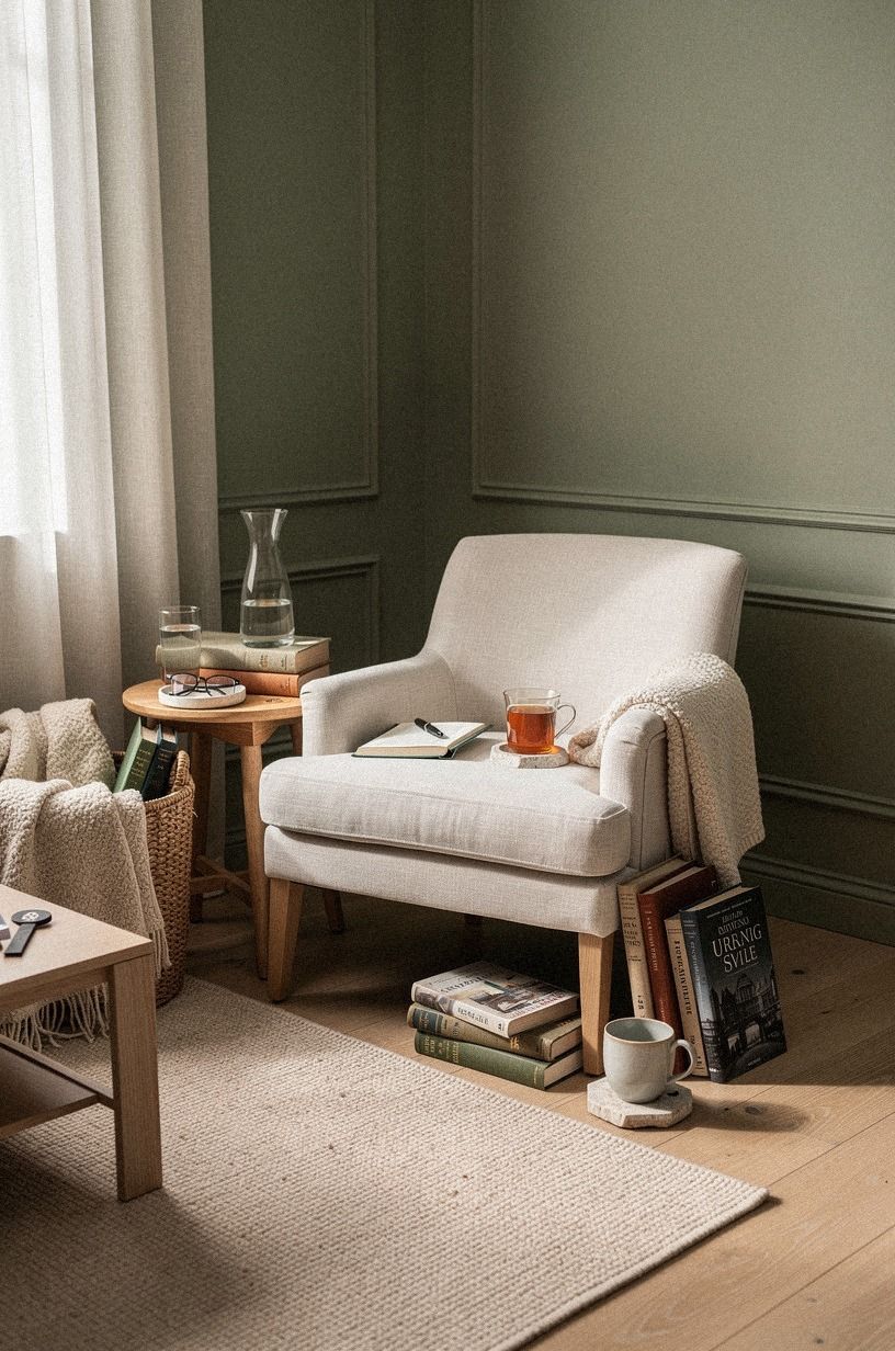 Add a Small Reading Corner Instead of More Decor