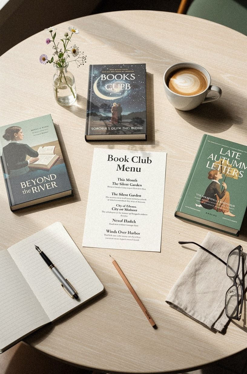 Frame the Book Menu as Part of the Decor