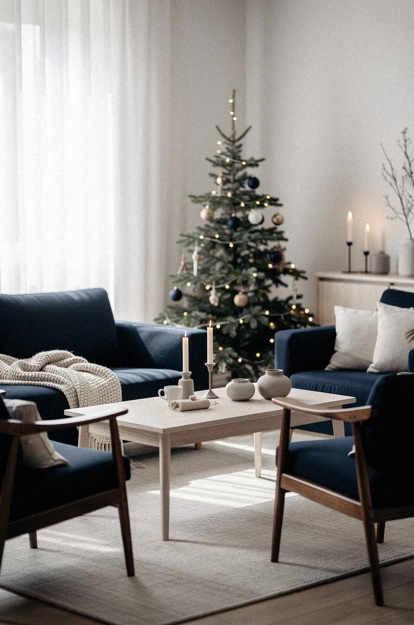 Frame the seating with one calm color