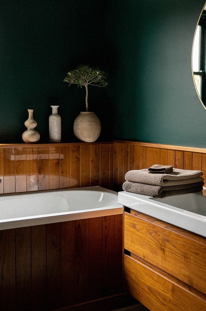 Build the Two-Wood Rule around the tub