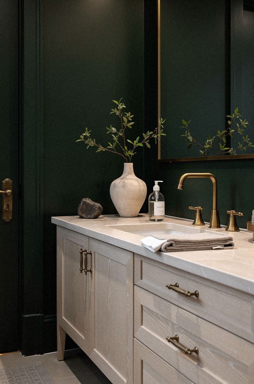 Swap a basic faucet for aged brass