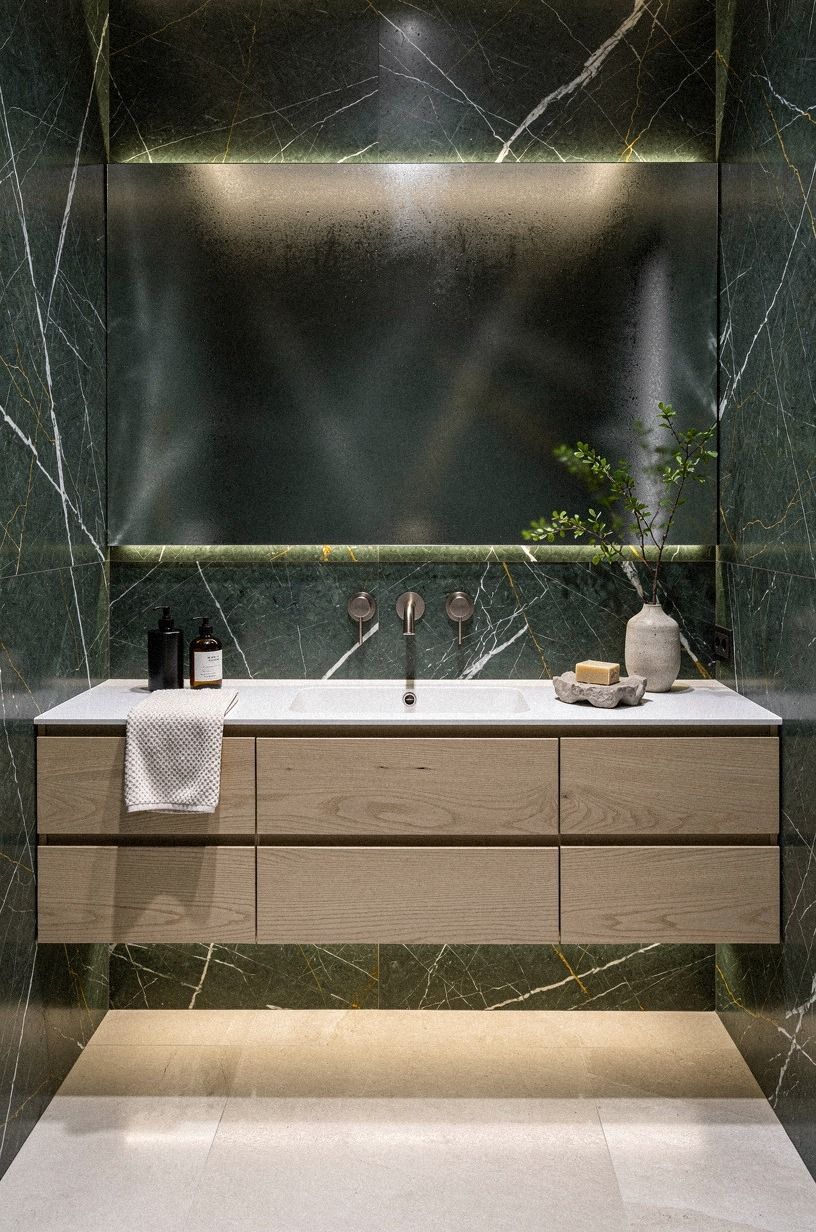 Float an IKEA Vanity With the Practical Luxury Rule