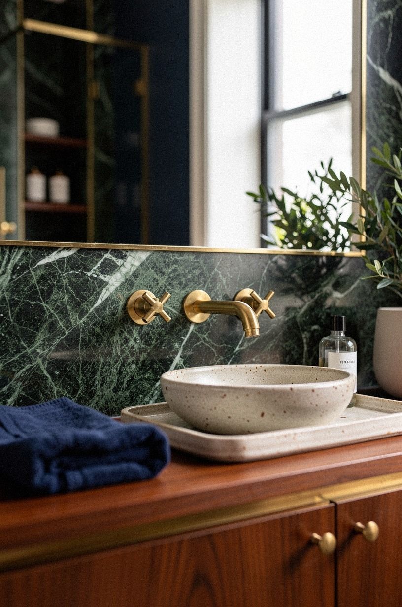 Low-Maintenance Dark Green Marble Bathroom Ideas for High-End Drama Without Renovating
