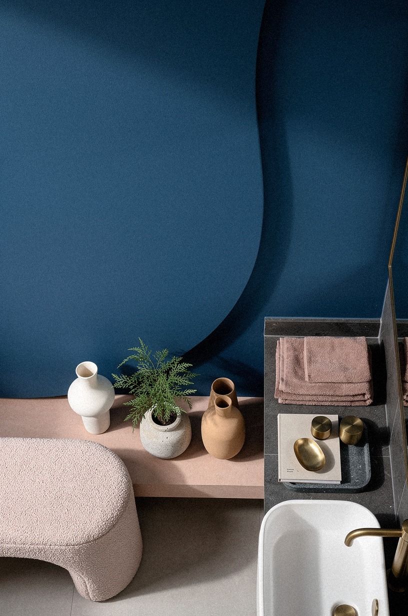 Paint the Untiled Wall in Hague Blue