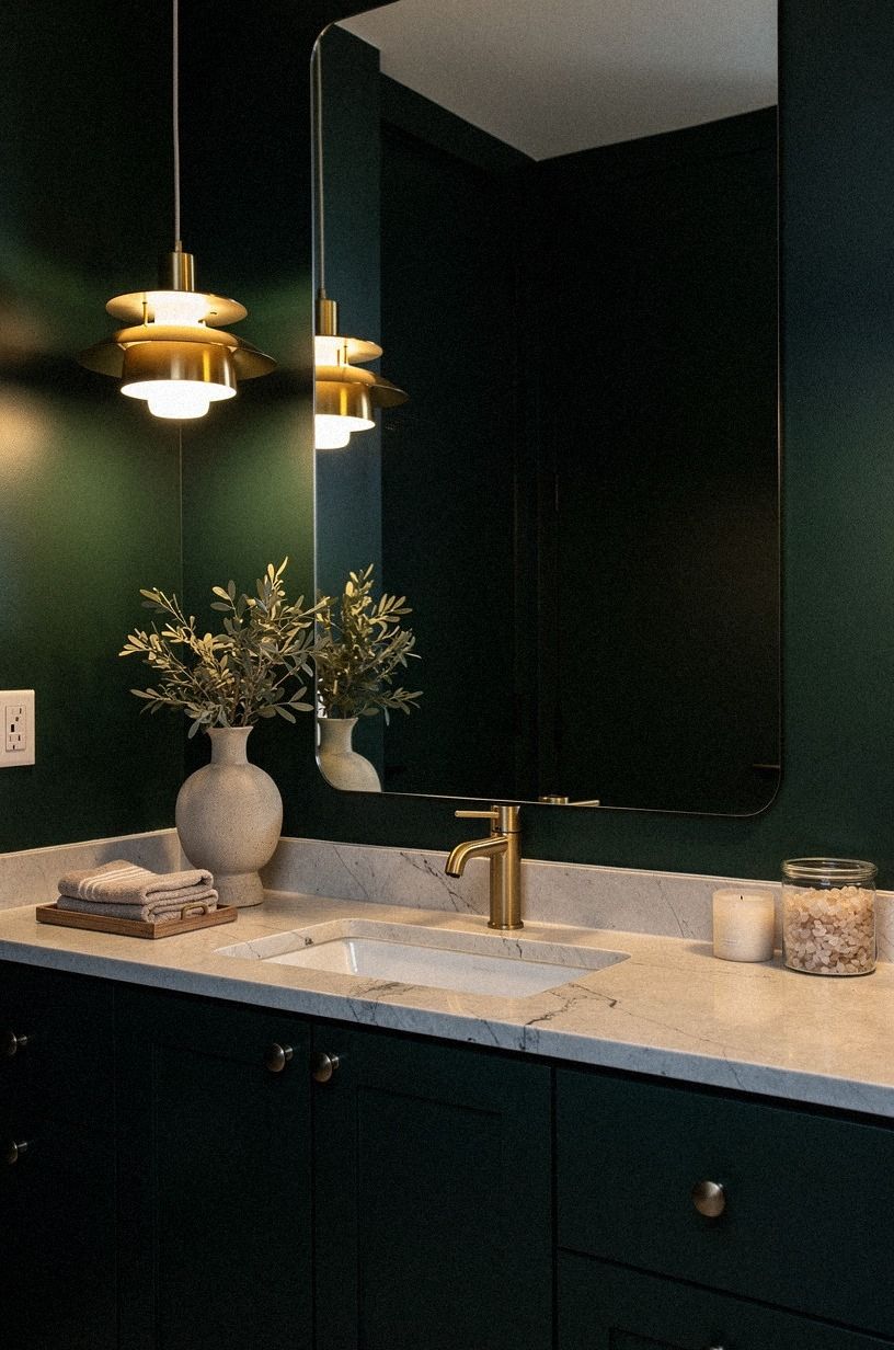 Build The Three-Height Light Stack over dark green and wood