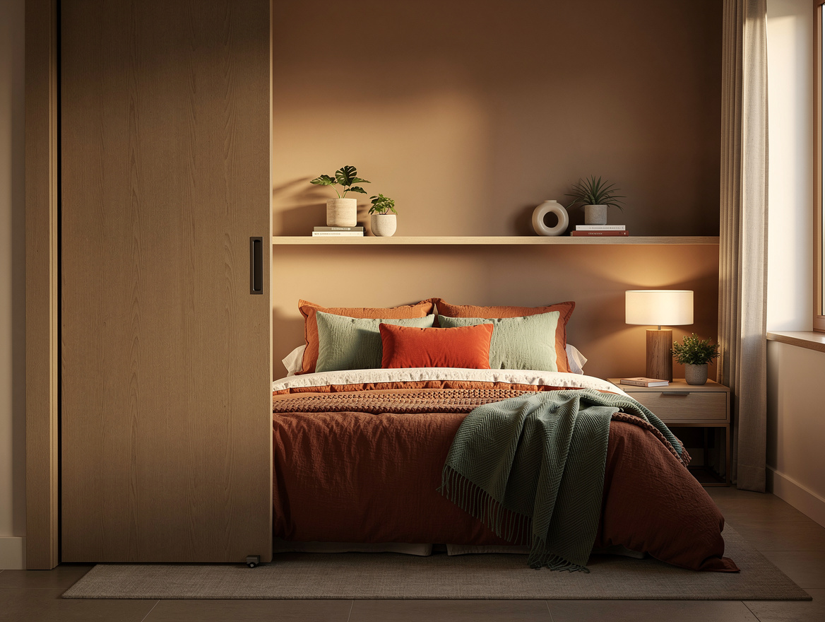 Realistic wide editorial interior photo showing a small bedroom with a pocket do