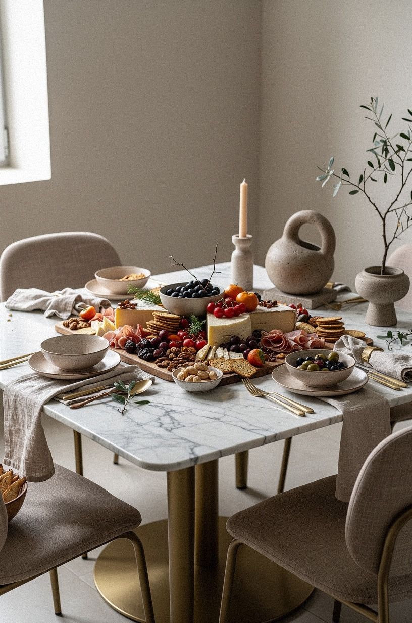 Paint the backdrop with a soft neutral
