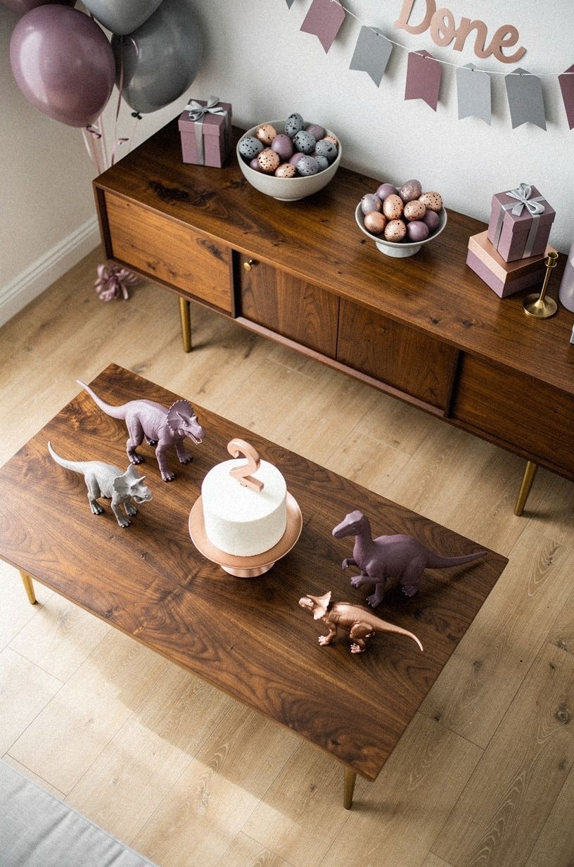 Layer the Two-Height Dino Zone for a 2nd Dinosaur Birthday