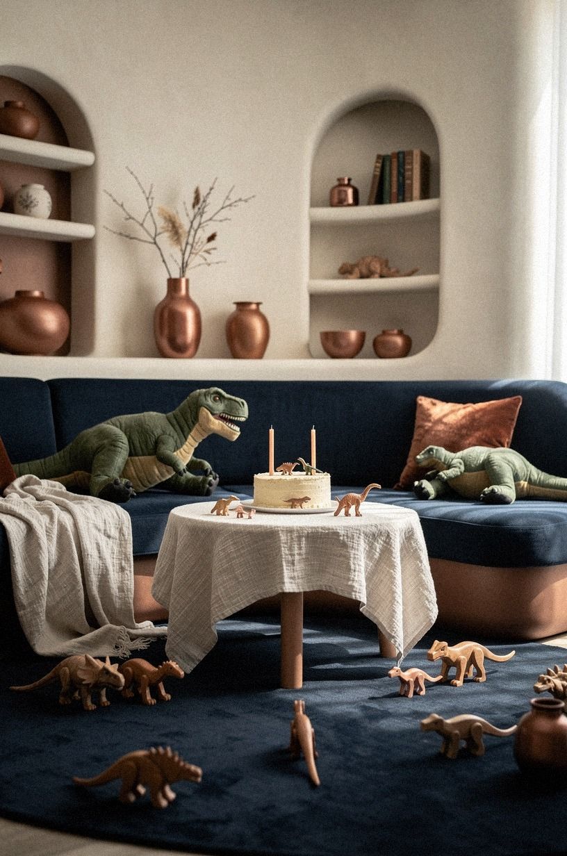 Mix the Five-Minute Fossil Hunt for a 2 Year Dinosaur Birthday Party