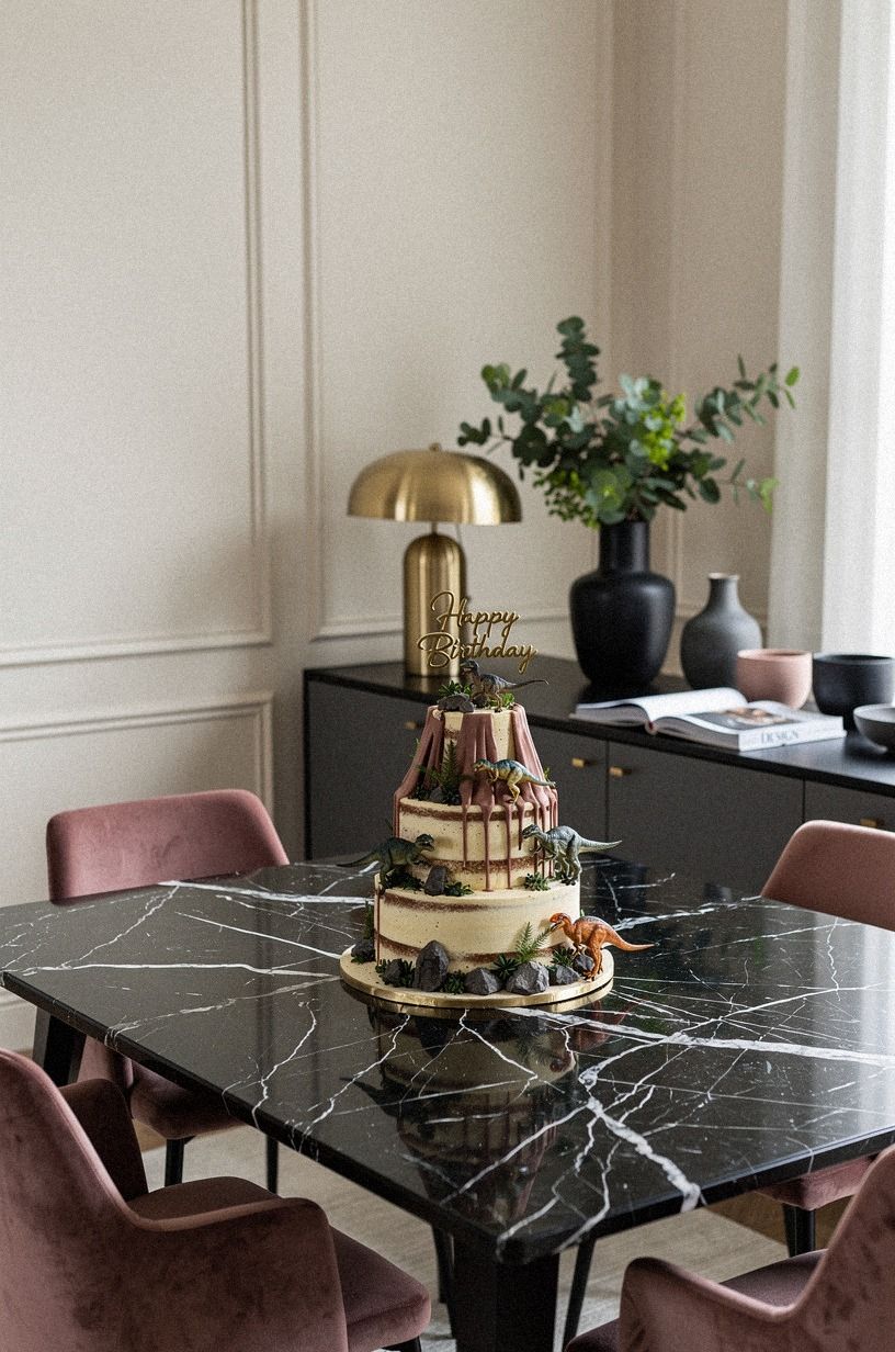 Build the Three-Layer Volcano Cake
