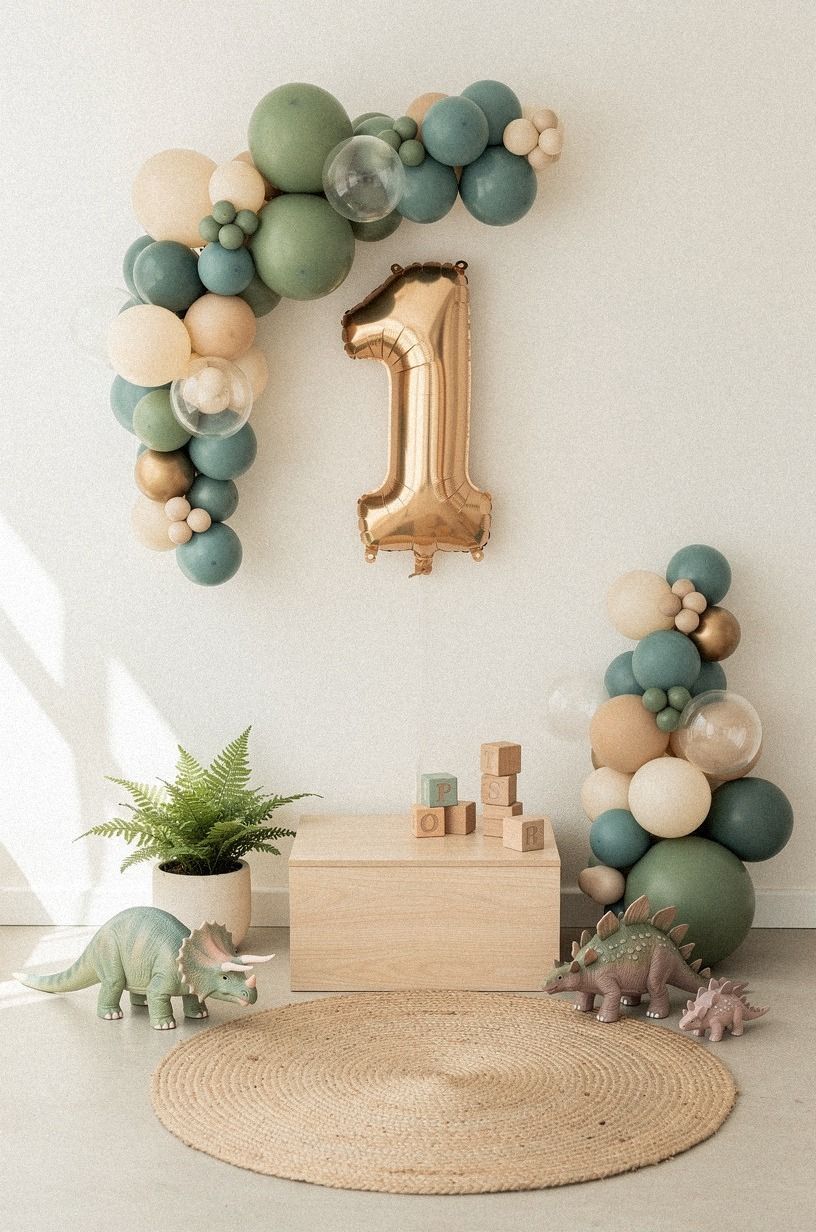 Hang the birthday boy's name at eye level
