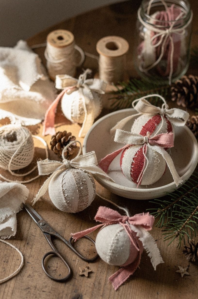 Layer linen and ribbon without making bulk